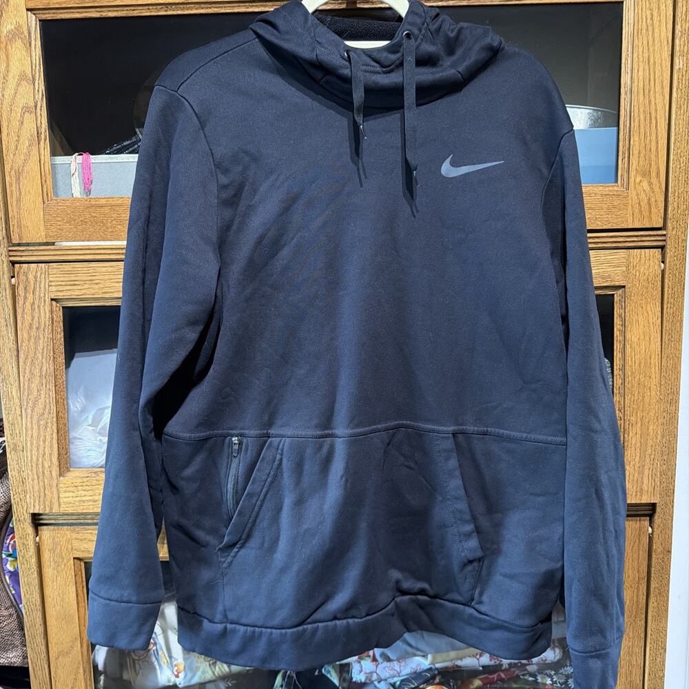 Nike Dri-Fit Standard Hoodie Kangaroo & Zipper Pocket Mens Large